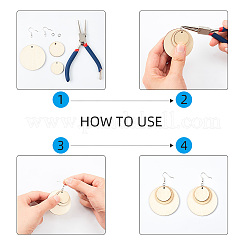 DIY pendientes colgantes&nbsp;DIY-PH0027-82