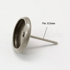 Impostazioni perno orecchino ottone&nbsp;KK-I001-P-NF