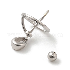 Anti-ossidazione rodiato 925 argento sterling medaglione stile pianeta pizzico cauzioni&nbsp;LS-STER-NH0001-55B-P