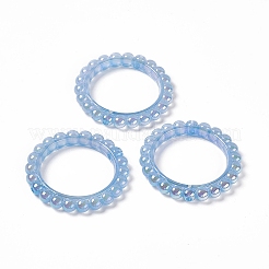 Cadres de perles acryliques opaques de placage uv&nbsp;PACR-M003-03C
