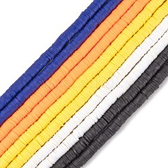 10 Stränge 5 Farben handgemachte Fimo Perlenstränge&nbsp;CLAY-LS0001-12