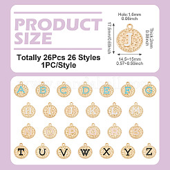 26pcs 26 styles de pendentifs en émail en alliage&nbsp;ENAM-TA0003-49