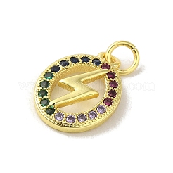 Pendentifs avec zircon cubiques à micro-pavés en laiton&nbsp;KK-M283-29C-02