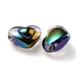 Placcatura uv perline acriliche trasparenti iridescenti arcobaleno&nbsp;OACR-C007-04F