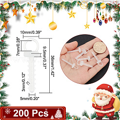 200 pièce de capuchons de suspension pour ornements en mousse plastique&nbsp;FIND-AR0003-42A