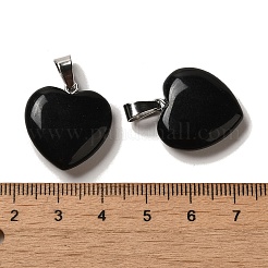 Natürlichen Obsidian Anhänger&nbsp;G-Q438-24