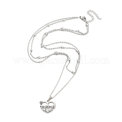 Pendenti in acciaio inox collane&nbsp;NJEW-U003-01E-P