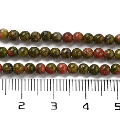 Natur Unakit Perlen Stränge&nbsp;G-G143-A04-01