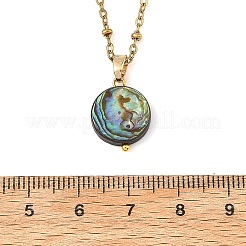 Geometrischer Anhänger aus natürlicher Paua-Muschel&nbsp;NJEW-JN06352