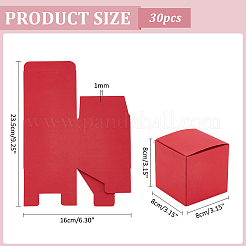 10 Uds. Cajas de regalo de joyería de cartón de papel kraft&nbsp;CON-WH0001-25B