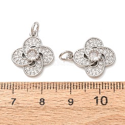 Pendentifs en laiton zircon cubique transparent&nbsp;CU-CBA2907-03C-P