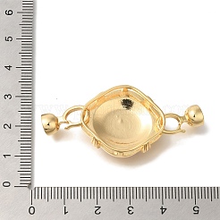 Faltverschlüsse aus Messing mit Kunstperle&nbsp;KK-K389-006G