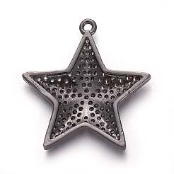 Colgante micropavé cubic zirconia de latón&nbsp;ZIRC-E158-02B