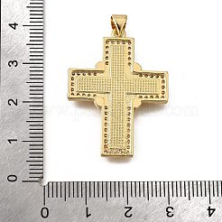 Pendenti conchiglia in ottone con micro pavè di zirconi&nbsp;KK-D328-26G-B