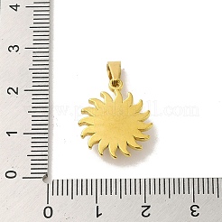 Pendentifs soleil à facettes en améthyste naturelle&nbsp;STAS-P361-03G-02