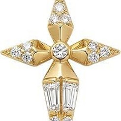 Colliers avec pendentif en forme de croix en zircone cubique transparent en laiton pour femmes&nbsp;WG79657-01