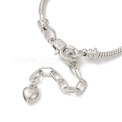 Bracelets à breloques en alliage et laiton de style européen&nbsp;BJEW-JB13264