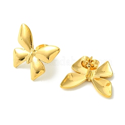 Orecchini a bottone in acciaio inossidabile 304 con placcatura sotto vuoto in PVD per donna&nbsp;EJEW-L284-16G