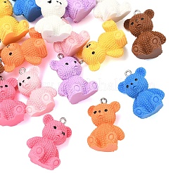 16 pendentif en résine 8D 3 couleurs&nbsp;RESI-YW0006-03