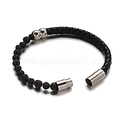 Lederband Kordel Armband & Armreif&nbsp;BJEW-E273-02F