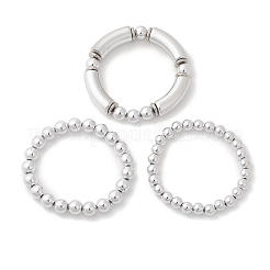 3 bracelet extensible en plastique CCB&nbsp;BJEW-JB12999