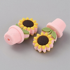 Vaso di fiori di girasole perline in silicone ecologico per uso alimentare&nbsp;SIL-TAC0002-20C