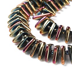 Chapelets de perles en verre électroplaqué&nbsp;GLAA-K061-04A-FB01