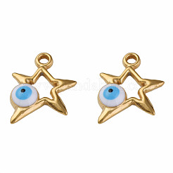 304 Edelstahl-Emaille-Anhänger&nbsp;STAS-N087-51-02G