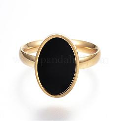 Fingerringe aus Edelstahl 304&nbsp;RJEW-G074-09-M
