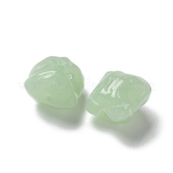 Perles de verre transparentes de peinture de cuisson&nbsp;X1-GLAA-C035-01G