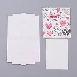 Scatole di carta kraft e cartoline espositive gioielli collana&nbsp;CON-L016-A10