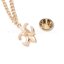 Fleur de Lis-Broschen aus Legierung zum Hängen&nbsp;JEWB-NH0001-01G