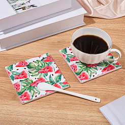2 sous-tasses en porcelaine&nbsp;PORC-DJ0001-02B