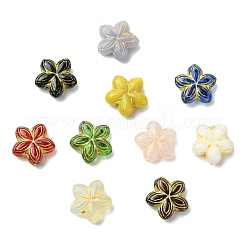 10pcs 10 Farben handgemachte Bunte Malerei-Perlen&nbsp;LAMP-CJ0002-84