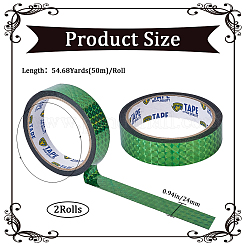 50 m laserglänzende dekorative Klebebänder aus Bopp-Kunststoff für Scrapbooks&nbsp;AJEW-WH20002-57A-04