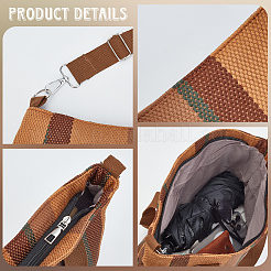Gestreifte Canvas-Taschen&nbsp;ABAG-CN0001-70A