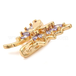3 Loch Messing Micro Pave Zirkonia Mehrstrangglieder&nbsp;KK-G503-36G-02