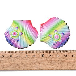 Pendentifs en fer imprimé aux couleurs de l'arc-en-ciel&nbsp;RN-CBA3547-01A