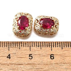 Perle di vetro in ottone&nbsp;KK-M318-45G-03