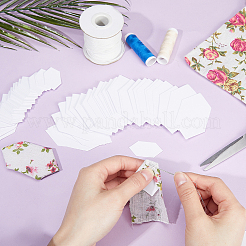 200 Stück 2 Stile Sechseck-Quiltvorlagen aus Papier&nbsp;DIY-GF0008-76