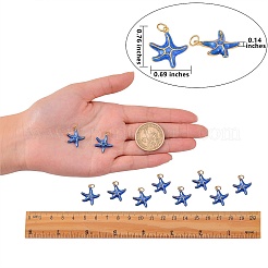 5 Stück Messing-Emaille-Anhänger&nbsp;KK-SZ0004-30