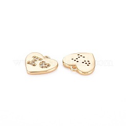 Messing micro pave klar zirkonia charme&nbsp;KK-S364-103