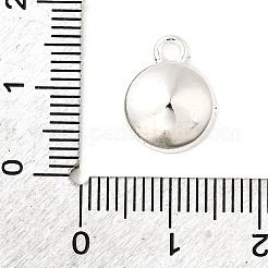 Lega di stile tibetano piatto rotondo pendente fascino rivoli Xilion indicò impostazioni strass Chaton&nbsp;PALLOY-O034-B-S01
