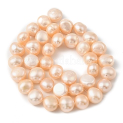 Brins de perles de culture d'eau douce naturelles&nbsp;PEAR-P064-19I-01A