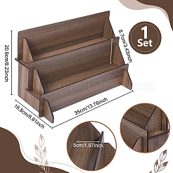 Minifiguren-Displayständer aus Holz&nbsp;ODIS-WH0043-124A