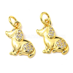 Micro Pave Bijoux de zircone cubique en laiton de placage en râtelier&nbsp;KK-D036-19G