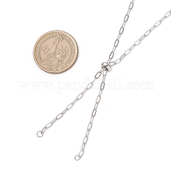 2.5 mm 304 Edelstahl Büroklammer Kette Schieber Halskette machen&nbsp;AJEW-JB01408