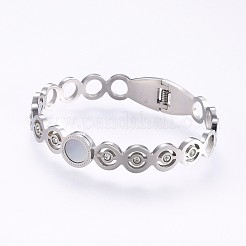 Bracelets en acier inoxydable 304&nbsp;BJEW-P223-10P