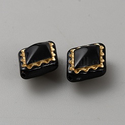 Chapado de abalorios de acrílico&nbsp;LS-OACR-WH0029-03M