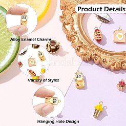 Encantos de esmalte de aleación 9pcs 9 estilos&nbsp;FIND-CJ0005-09
